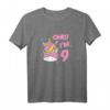 Süßes Einhorn T-Shirt für 9-Jährige Mädchen - Perfektes Geburtstagsgeschenk für kleine Pferdeliebhaberinnen und Einhornfans