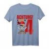 Kinder Geburtstag T-Shirt für 4 Jahre alten Jungen - Lustiges Piraten Motiv für Geburtstag & Party