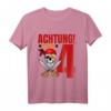 Kinder Geburtstag T-Shirt für 4 Jahre alten Jungen - Lustiges Piraten Motiv für Geburtstag & Party