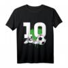 Kinder 10. Geburtstag Junge Fußball T-Shirt – Cooles Geburtstagsoutfit für kleine Fußball-Fans und Party m Motto