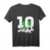 Kinder 10. Geburtstag Junge Fußball T-Shirt – Cooles Geburtstagsoutfit für kleine Fußball-Fans und Party m Motto