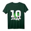 Kinder 10. Geburtstag Junge Fußball T-Shirt – Cooles Geburtstagsoutfit für kleine Fußball-Fans und Party m Motto