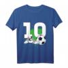 Kinder 10. Geburtstag Junge Fußball T-Shirt – Cooles Geburtstagsoutfit für kleine Fußball-Fans und Party m Motto