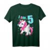 Kinder 5 Jahre alt Geburtstag Outfit Jungen und Mädchen mit Einhorn - Süßes und klassisches T-Shirt für den 5. Geburtstag