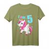 Kinder 5 Jahre alt Geburtstag Outfit Jungen und Mädchen mit Einhorn - Süßes und klassisches T-Shirt für den 5. Geburtstag