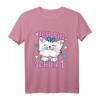 Kinder Ich bin schon 1 Jahr alt Mädchen Geburtstags-Outfit mit Katze - Niedliches T-Shirt für die Geburtstagsfeier, Kita & Kindergarten