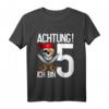 Kinder 5 Jahre alt Geburtstag Junge Pirat Party T-Shirt - Lustiges Geschenk zum 5. Geburtstag für Jungen mit Piratenmotiv