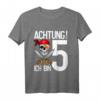 Kinder 5 Jahre alt Geburtstag Junge Pirat Party T-Shirt - Lustiges Geschenk zum 5. Geburtstag für Jungen mit Piratenmotiv
