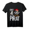 Kinder 4 Jahre alt Geburtstag Junge Pirat Party T-Shirt - Lustiges Geburtstagsgeschenk für kleine Piraten