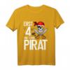 Kinder 4 Jahre alt Geburtstag Junge Pirat Party T-Shirt - Lustiges Geburtstagsgeschenk für kleine Piraten