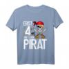 Kinder 4 Jahre alt Geburtstag Junge Pirat Party T-Shirt - Lustiges Geburtstagsgeschenk für kleine Piraten