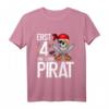 Kinder 4 Jahre alt Geburtstag Junge Pirat Party T-Shirt - Lustiges Geburtstagsgeschenk für kleine Piraten