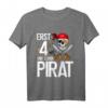 Kinder 4 Jahre alt Geburtstag Junge Pirat Party T-Shirt - Lustiges Geburtstagsgeschenk für kleine Piraten
