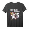 Ich bin schon fünf Einhorn Dab - Geburtstags T-Shirt für 5-Jährige Kinder, Jungen und Mädchen, ideales Geschenk zum fünften Geburtstag