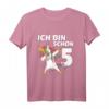 Ich bin schon fünf Einhorn Dab - Geburtstags T-Shirt für 5-Jährige Kinder, Jungen und Mädchen, ideales Geschenk zum fünften Geburtstag