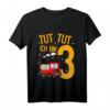 Kinder 3. Geburtstag T-Shirt mit Zugmotiv - Lustiges Geschenk für dreijährige Jungen und Mädchen, Eisenbahn Liebhaber