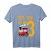 Kinder 3. Geburtstag T-Shirt mit Zugmotiv - Lustiges Geschenk für dreijährige Jungen und Mädchen, Eisenbahn Liebhaber