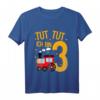 Kinder 3. Geburtstag T-Shirt mit Zugmotiv - Lustiges Geschenk für dreijährige Jungen und Mädchen, Eisenbahn Liebhaber