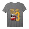 Kinder 3. Geburtstag T-Shirt mit Zugmotiv - Lustiges Geschenk für dreijährige Jungen und Mädchen, Eisenbahn Liebhaber