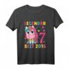 Kinder 7. Geburtstag Einhorn Mädchen T-Shirt - Perfektes Geschenk für süße Geburtstagskinder, geeignet für Mädchen und Kinder