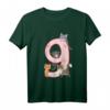 Kinder 9. Geburtstag Mädchen Katzen Outfit - Süßes Geburtstags T-Shirt für Katzenliebhaberinnen und Prinzessinnen