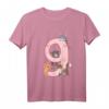 Kinder 9. Geburtstag Mädchen Katzen Outfit - Süßes Geburtstags T-Shirt für Katzenliebhaberinnen und Prinzessinnen