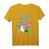 Kinder Meerestiere T-Shirt zum 4. Geburtstag für Mädchen - Lustiges Schildkröte & Delfin Motiv Geschenkidee