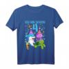 Kinder Meerestiere T-Shirt zum 4. Geburtstag für Mädchen - Lustiges Schildkröte & Delfin Motiv Geschenkidee