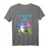 Kinder Meerestiere T-Shirt zum 4. Geburtstag für Mädchen - Lustiges Schildkröte & Delfin Motiv Geschenkidee