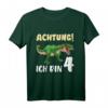 Kinder Dino T-Shirt zum 4. Geburtstag – Jungen Geburtstag Geschenk mit Dinosaurier Motiv, klassisch geschnitten, perfekt für Dino-Liebhaber