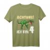 Kinder Dino T-Shirt zum 4. Geburtstag – Jungen Geburtstag Geschenk mit Dinosaurier Motiv, klassisch geschnitten, perfekt für Dino-Liebhaber