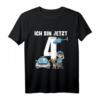 Kinder 4. Geburtstag Polizei Shirt - Süßes Geschenk für Jungen und Mädchen zum Geburtstag, Kindergarten & Schule