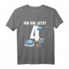 Kinder 4. Geburtstag Polizei Shirt - Süßes Geschenk für Jungen und Mädchen zum Geburtstag, Kindergarten & Schule
