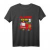 Kinder Feuerwehr T-Shirt für 3-jährige Jungen – Perfektes Geburtstagsshirt & Geschenkidee für Kleinkinder zum 3. Geburtstag