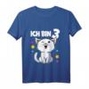 Kinder T-Shirt 'Ich bin 3 Jahre alt' mit Katze – Süßes Geburtstagsgeschenk für Mädchen zum 3. Geburtstag