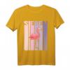 Kinder T-Shirt zum 7. Geburtstag für Mädchen mit süßem Flamingo - Retro Design für Flamingo Fans