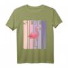 Kinder T-Shirt zum 7. Geburtstag für Mädchen mit süßem Flamingo - Retro Design für Flamingo Fans