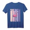 Kinder T-Shirt zum 7. Geburtstag für Mädchen mit süßem Flamingo - Retro Design für Flamingo Fans
