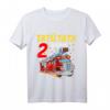 Kinder Feuerwehr T-Shirt zum 2. Geburtstag - Coole Feuerwehrauto Designs für kleine Feuerwehrfans
