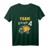 Kinder Ich bin schon 4 Jahre alt Baustelle Laster T-Shirt - Lustiges Geburtstagsgeschenk für Jungen und kleine Bauarbeiter