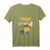 Kinder Ich bin schon 4 Jahre alt Baustelle Laster T-Shirt - Lustiges Geburtstagsgeschenk für Jungen und kleine Bauarbeiter