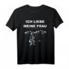 Ich liebe meine Frau T-Shirt mit Angel Spruch – Lustiges Angel-Shirt für Angler, Väter, Opas & Naturfreunde als Geschenkidee für Urlaub & Freizeit