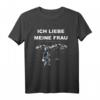 Ich liebe meine Frau T-Shirt mit Angel Spruch – Lustiges Angel-Shirt für Angler, Väter, Opas & Naturfreunde als Geschenkidee für Urlaub & Freizeit
