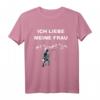 Ich liebe meine Frau T-Shirt mit Angel Spruch – Lustiges Angel-Shirt für Angler, Väter, Opas & Naturfreunde als Geschenkidee für Urlaub & Freizeit