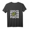 Komm Her Fischi Fischi Angeln Angler Petri Heil Geschenkidee – Lustiges Langarmshirt für Angler, Männer, Frauen & Kinder