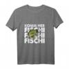 Komm Her Fischi Fischi Angeln Angler Petri Heil Geschenkidee – Lustiges Langarmshirt für Angler, Männer, Frauen & Kinder