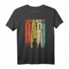 Opa zwei Enkel Angel Geschenk T-Shirt - Lustiges Vintage & Retro Motiv für Großväter, die gern angeln & Zeit mit Enkelkindern verbringen