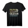 Papa Opa Angel Legende Geschenk zum Vatertag & für den Ruhestand – Lustiges Angel T-Shirt für Opa, den Angler & Großvater