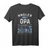 Großvater Angler T-Shirt mit Spruch - Lustiges Geschenk für Opa, der Angeln liebt, mit dem Motto 'Angler Opa Wie Eine Normaler Opa Nur Viel Cooler'