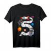 Kinder Fünfter Geburtstag T-Shirt - Ich bin 5 Jahre Junge mit Weltall und Astronauten Motiv für den Geburtstag